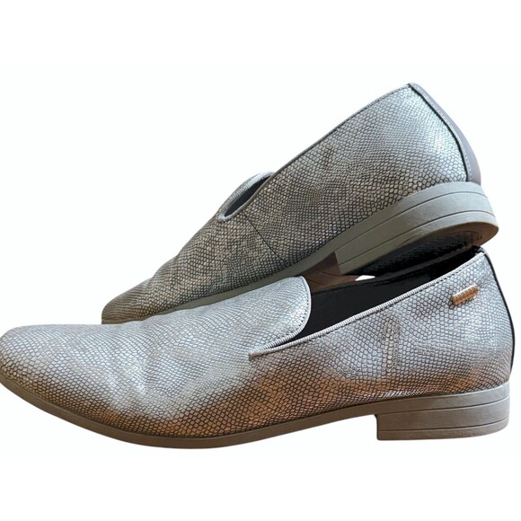 Uubaris Silver Faux Snake Loafers Slip On Dress Tuxedo Shoes Going Out Mens 13 main image 6